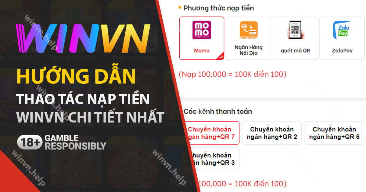 hướng dẫn nạp tiền Winvn